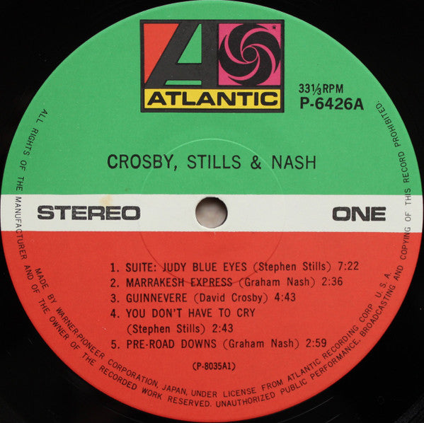 Crosby, Stills & Nash - Crosby, Stills & Nash (LP, Album, RE, Gat)