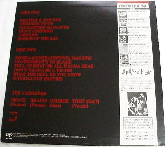 The Varukers - Bloodsuckers (LP, Album, Promo)