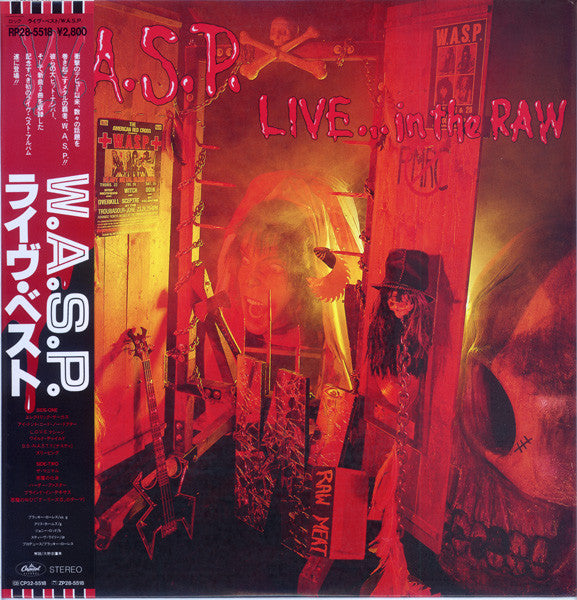 W.A.S.P. - Live... In The Raw (LP, Album, Promo)
