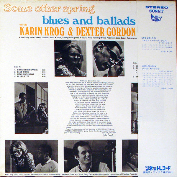 Karin Krog - Some Other Spring, Blues And Ballads(LP, Album)