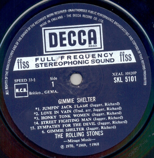 The Rolling Stones - Gimme Shelter (LP, Comp)