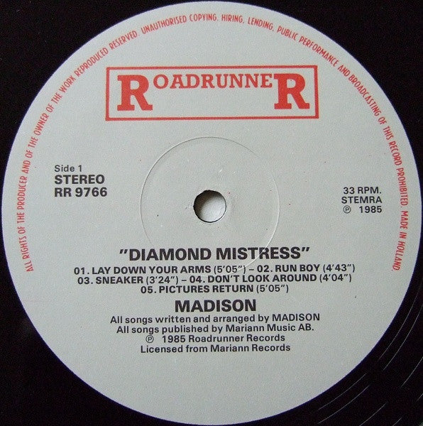 Madison (2) - Diamond Mistress (LP, Album)