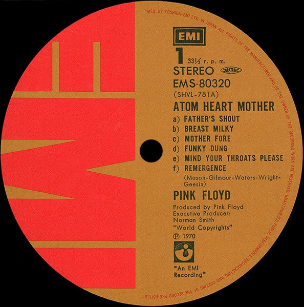 Pink Floyd - Atom Heart Mother (LP, Album, RE, Gat)
