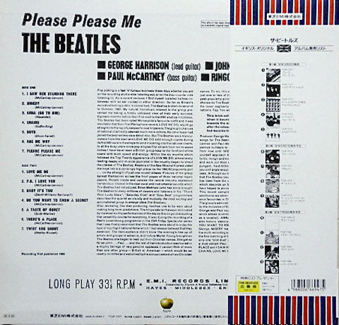 The Beatles - Please Please Me (LP, Album, Mono, RE, RM)