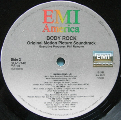 Various - Body Rock (Original Motion Picture Soundtrack) (LP, Album)