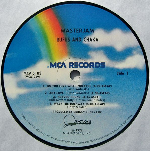 Rufus & Chaka* - Masterjam (LP, Album, RP, Pin)