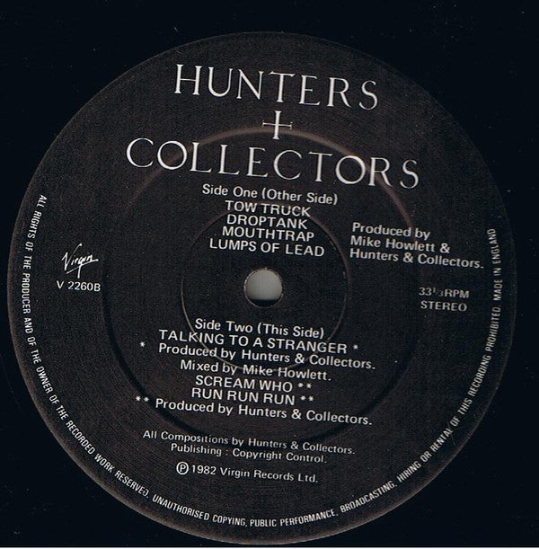 Hunters & Collectors - Hunters & Collectors (LP, Album)
