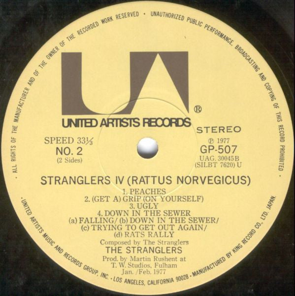 The Stranglers - Stranglers IV (Rattus Norvegicus) = 夜獣の館 (LP, Album)