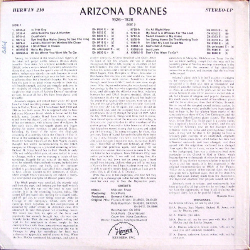 Arizona Dranes - 1926-1928 (LP, Comp)