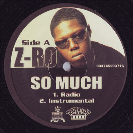 Z-Ro - So Much (12"")