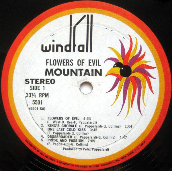 Mountain - Flowers Of Evil (LP, Album, MR )