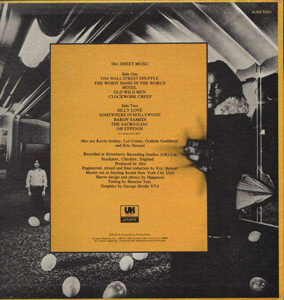 10cc - Sheet Music (LP, Album, Wad)