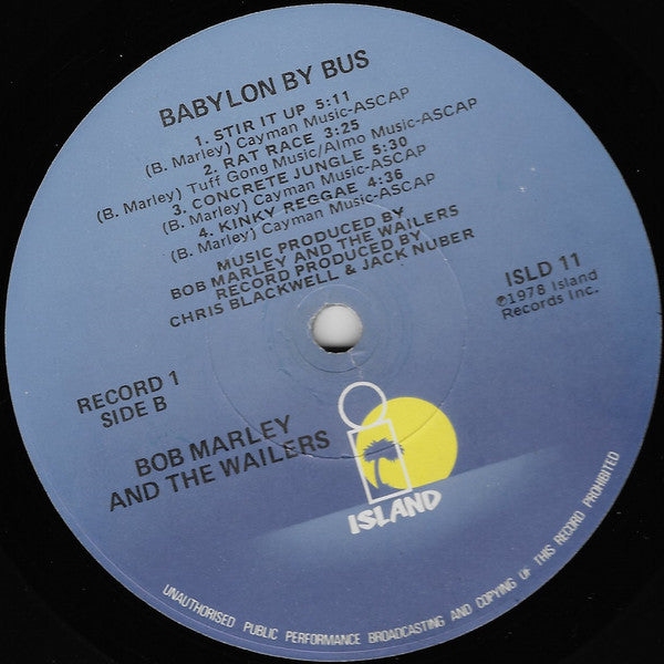 Bob Marley & The Wailers - Babylon By Bus (2xLP, Album, Win)