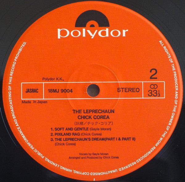Chick Corea - The Leprechaun (LP, Album, Ltd, RE)