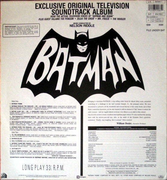 Nelson Riddle - Batman (Exclusive Original Television Soundtrack Al...