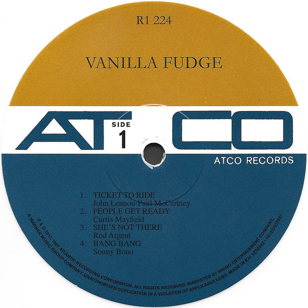 Vanilla Fudge - Vanilla Fudge(LP, Album, Mono, Ltd, RE, S/Edition, ...
