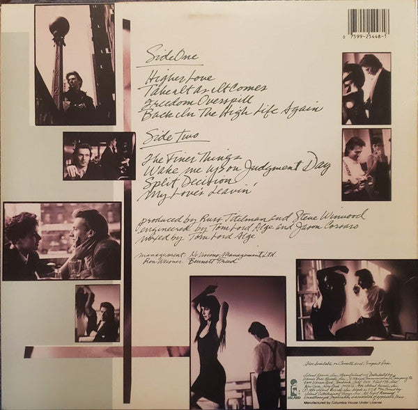 Steve Winwood - Back In The High Life (LP, Album, Club, Spe)