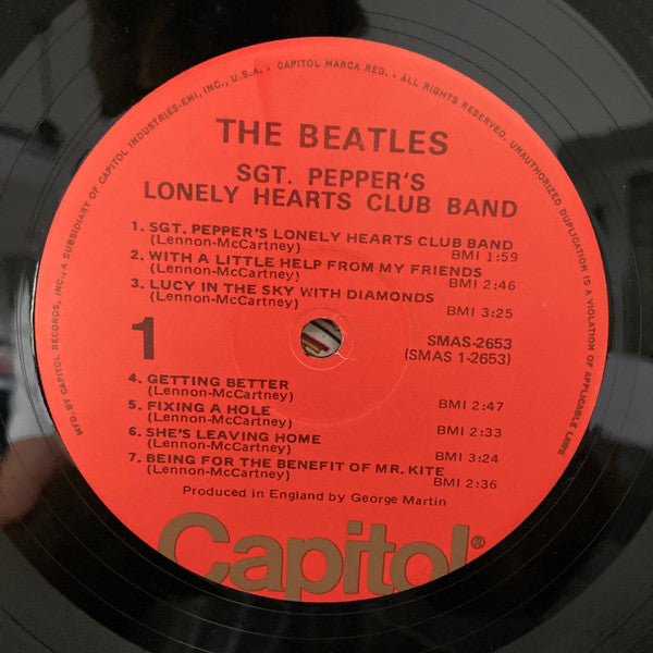 The Beatles - Sgt. Pepper's Lonely Hearts Club Band (LP, Album, RE)