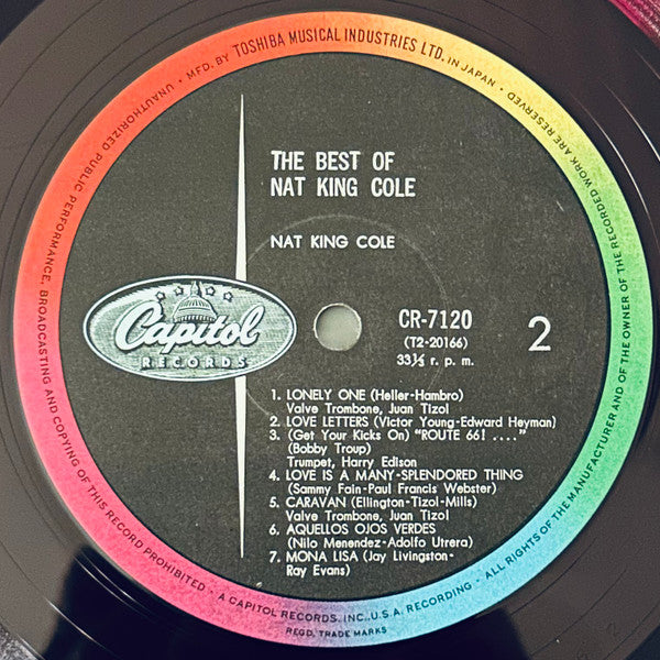 Nat King Cole - The Best Of Nat King Cole (LP, Comp, Mono, Red)