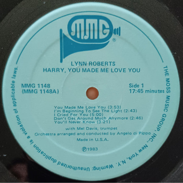 Lynn Roberts - Harry, You Made Me Love You (LP)