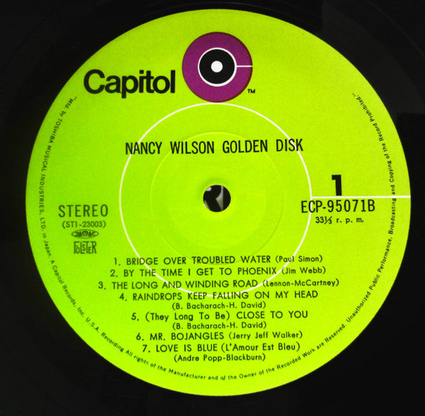 Nancy Wilson - Nancy Wilson Golden Disc (2xLP, Comp)