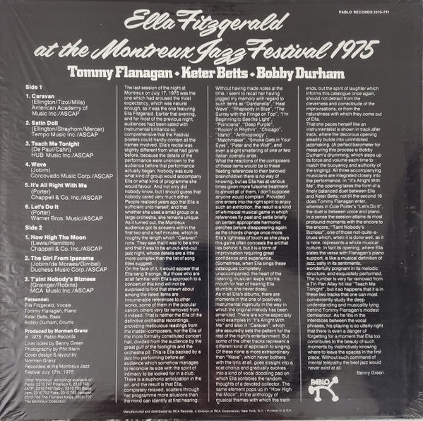 Ella Fitzgerald - Ella Fitzgerald At The Montreux Jazz Festival 197...