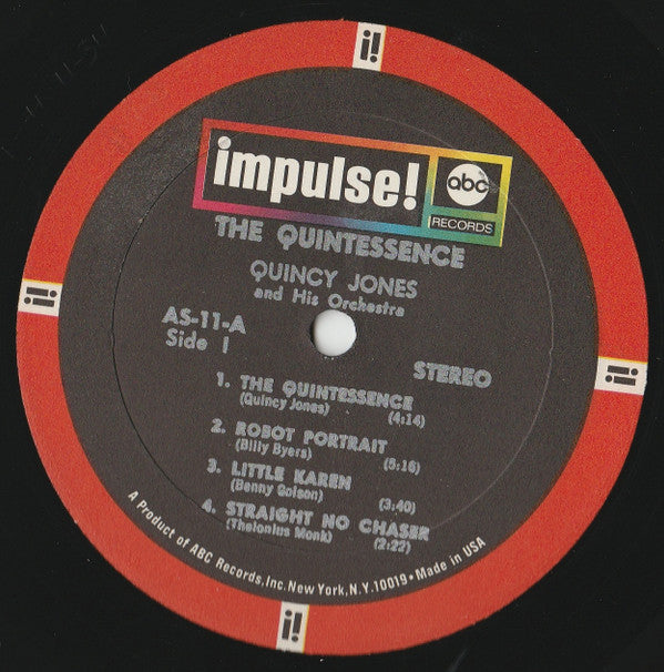 Quincy Jones And His Orchestra - The Quintessence (LP, Album, Gat)