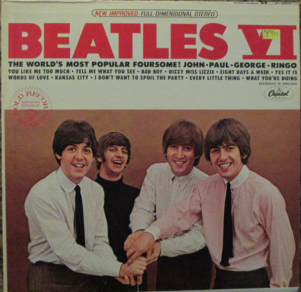 The Beatles - Beatles VI (LP, Album, RE, Win)