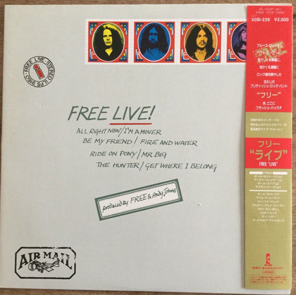 Free - Free Live (LP, Album, Promo, RE)