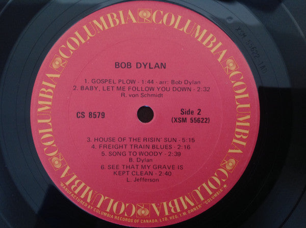 Bob Dylan - Bob Dylan (LP, Album, RE)