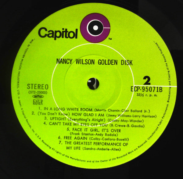 Nancy Wilson - Nancy Wilson Golden Disc (2xLP, Comp)