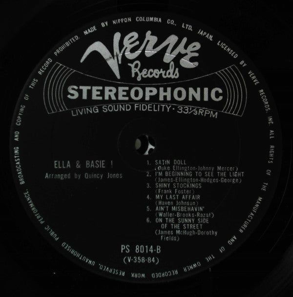 Ella Fitzgerald - Ella And Basie!(LP, Album)