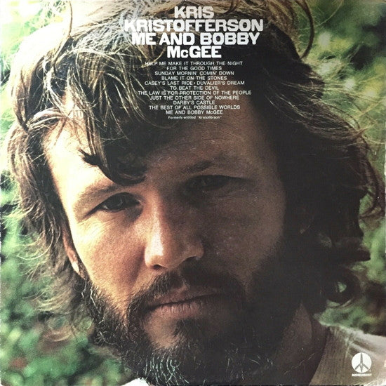 Kris Kristofferson - Me And Bobby McGee (LP, Album, RE)