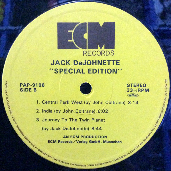 Jack DeJohnette - Special Edition (LP, Album)