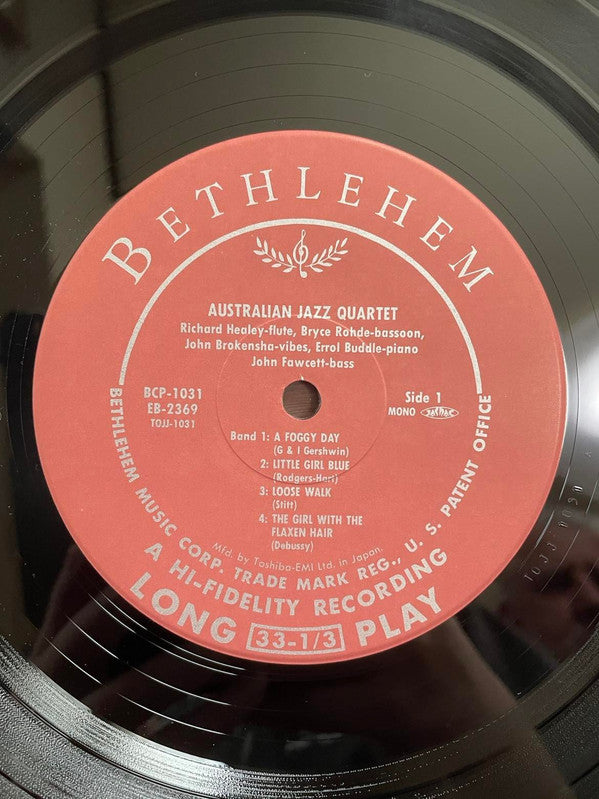 The Australian Jazz Quartet - The Australian Jazz Quartet(10", Album)
