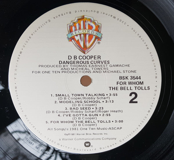 DB Cooper - Dangerous Curves (LP, Album, Los)