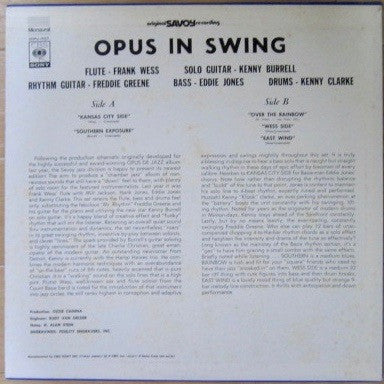 Frank Wess - Opus In Swing(LP, Album, Mono, RE)