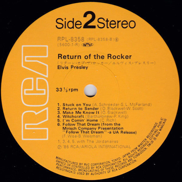 Elvis Presley - Return Of The Rocker (LP, Comp, RM)