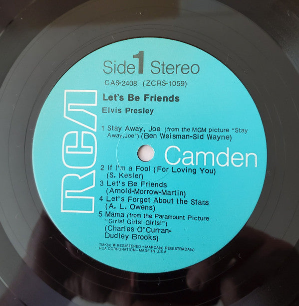 Elvis* - Let's Be Friends (LP, Comp, Mono, Ind)