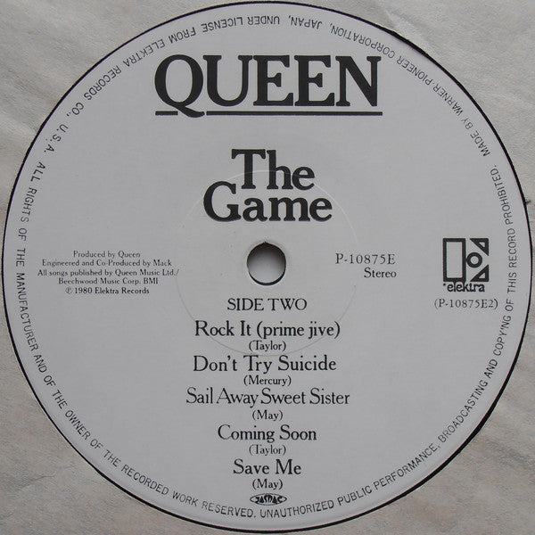 Queen - The Game (LP, Album, Foi)