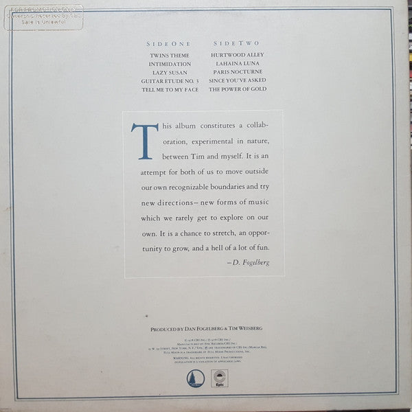 Dan Fogelberg - Twin Sons Of Different Mothers(LP, Album, Promo, San)