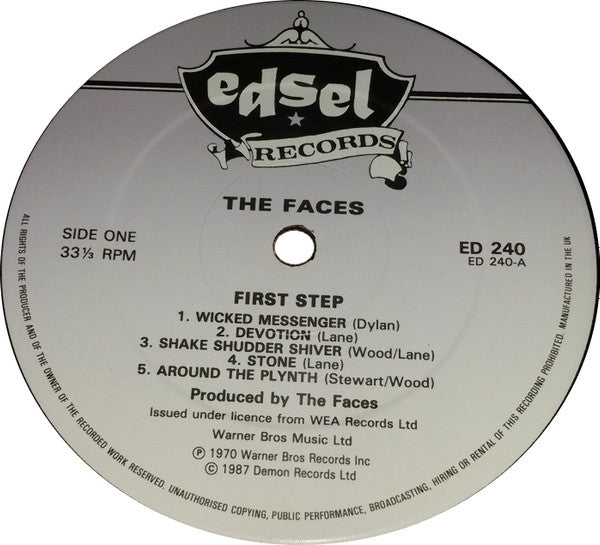 Faces (3) - First Step (LP, Album, RE)