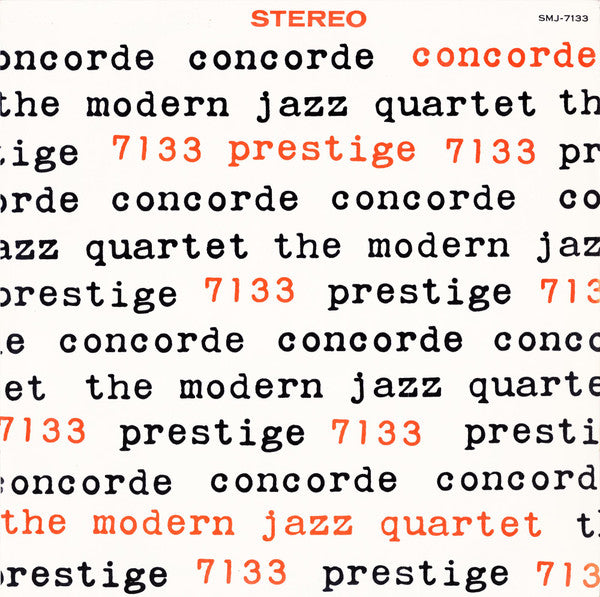 The Modern Jazz Quartet - Concorde (LP, Album, RE)