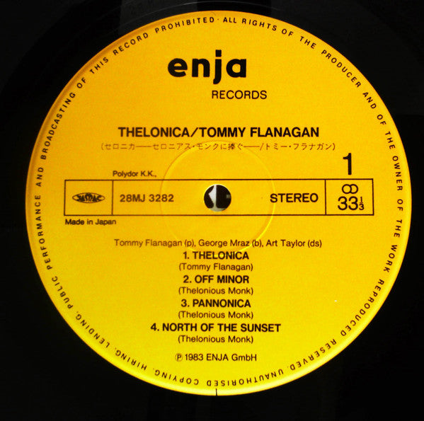 Tommy Flanagan - Thelonica (LP, Album)