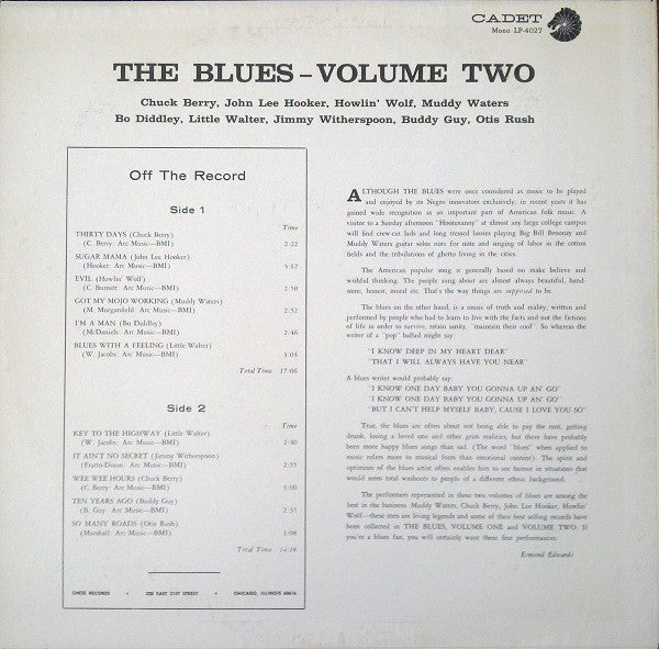 Various - The Blues Volume 2 (LP, Comp, RE)