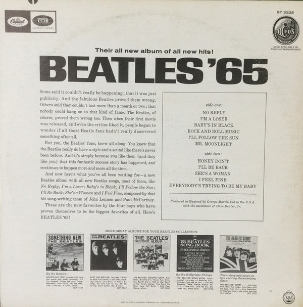 The Beatles - Beatles '65 (LP, Album, RP, Los)