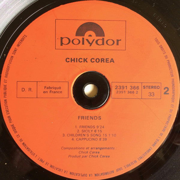 Chick Corea - Friends (LP, Album)