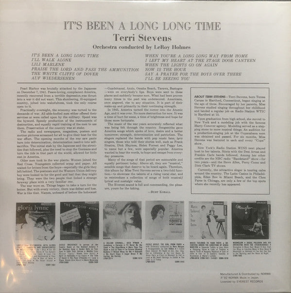 Terri Stevens - It's Been A Long, Long Time (LP, Album, Mono, RE)