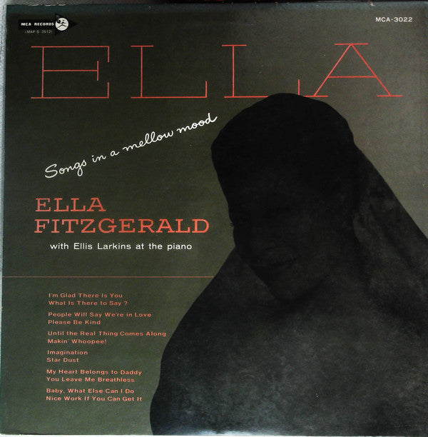 Ella Fitzgerald - Ella - Songs In A Mellow Mood(LP, Album, Mono, 1,5)