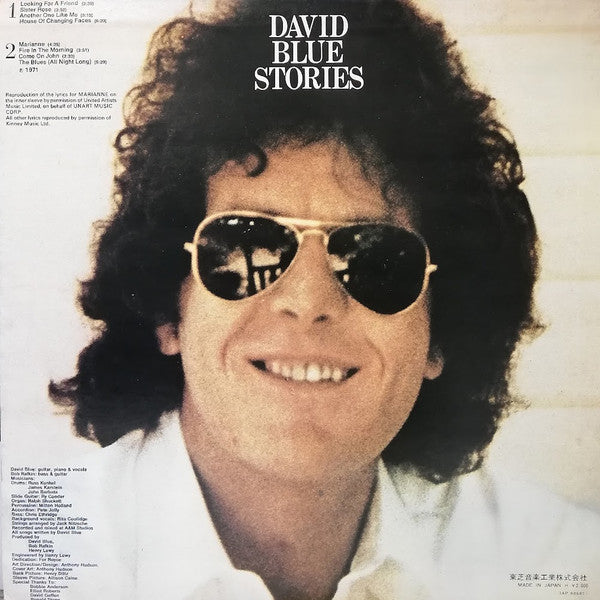 David Blue - Stories (LP, Album, RI)